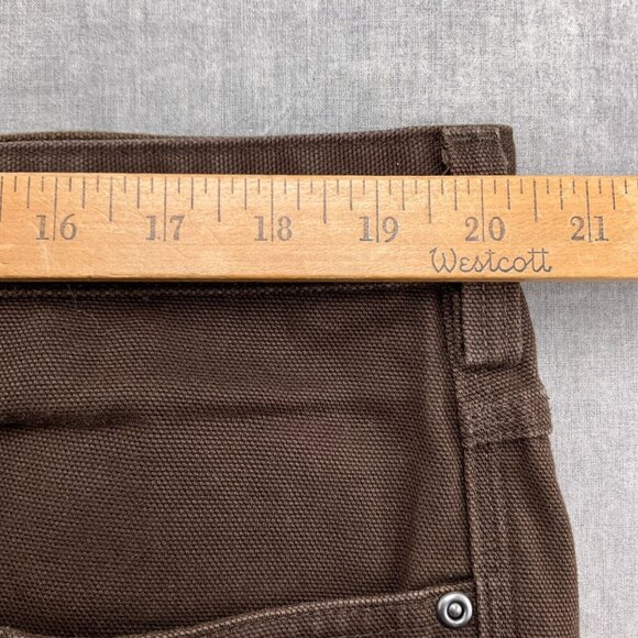 Duluth Pants Men 42W x 30L Brown Gusset Canvas Cotton Utility Work Heavy Duty - Picture 4 of 12